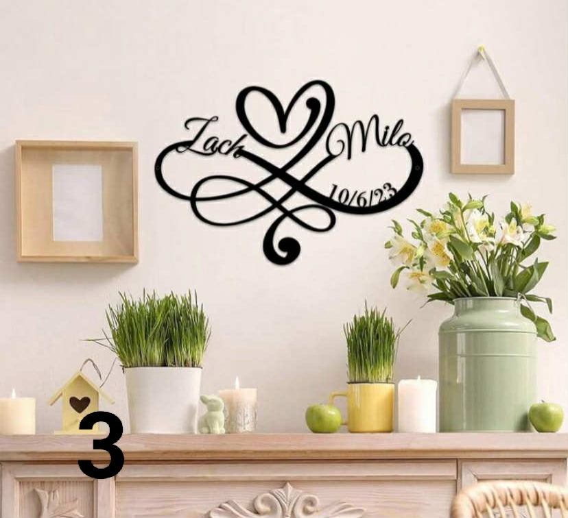 Personalised wall art