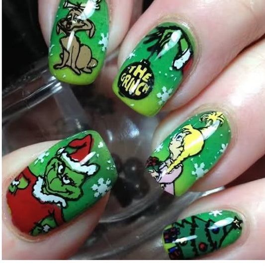 Grinch nails