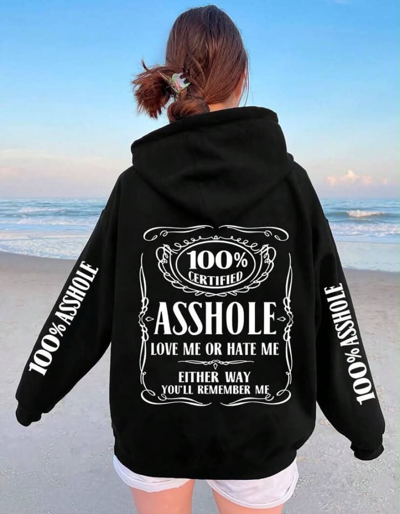 Plus Size Women Slogan Print Drop Shoulder Long Sleeve Casual Loose Thermal Lined Sweatshirt, Autumn/Winter Pink