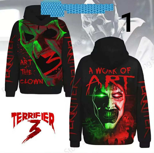 Horror Movie Terrifier Killer 3d Print Hoodie