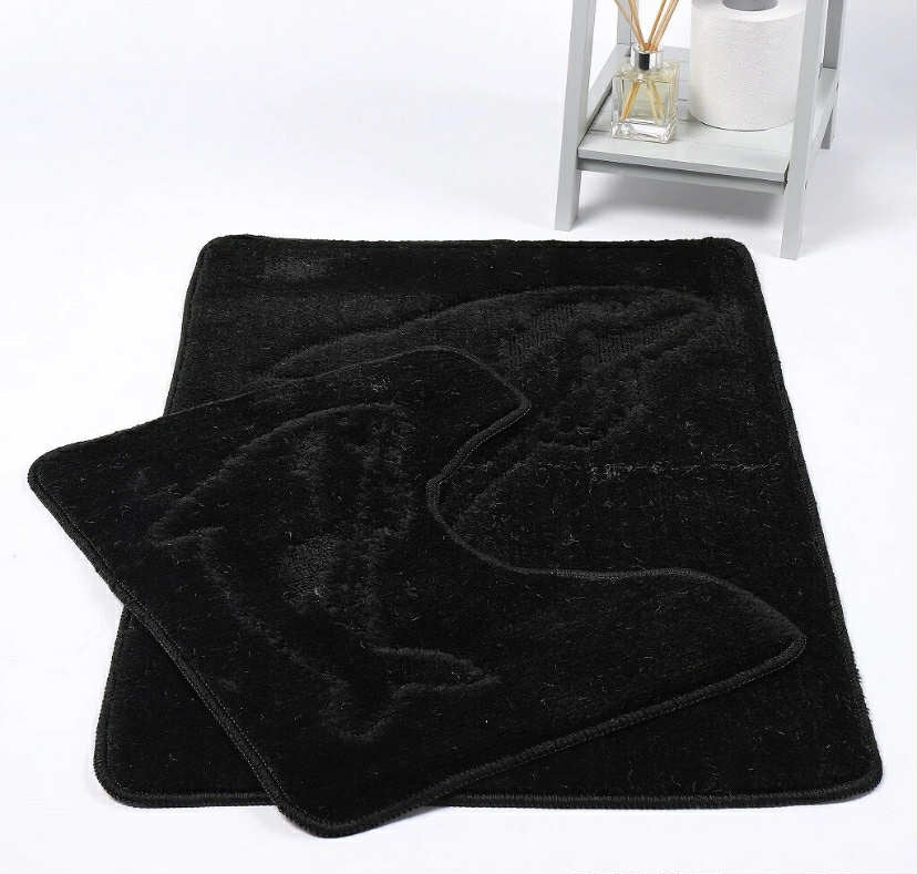 Dolphin Pedestal Non Slip bathroom toilet rug