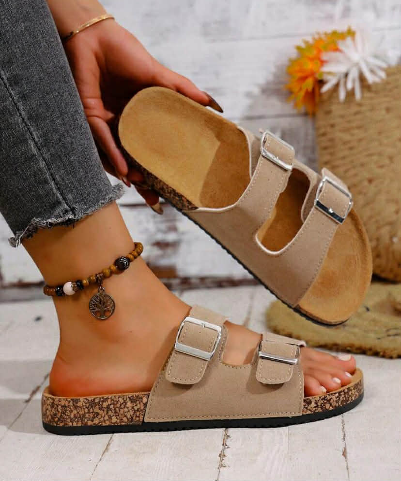 Soft Beige or pink  Color With A Gentle Feel, Fashionable Double Buckle Design For Easy Adjustment