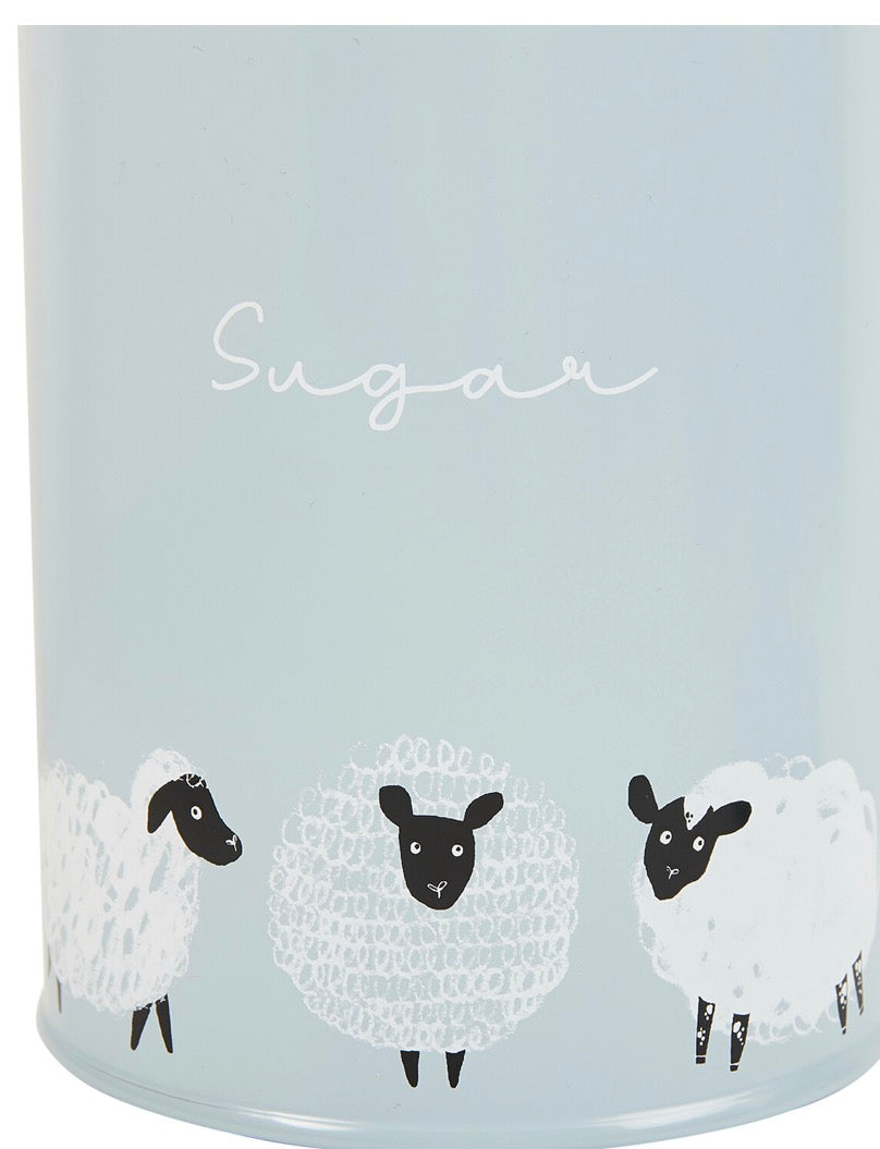 Set of 3 Highland Flock Storage Canisters - Grey
