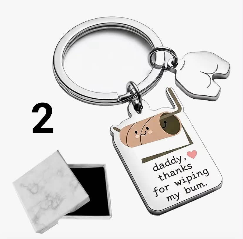 Fathers Day Gift for Dad, Unique Keychain