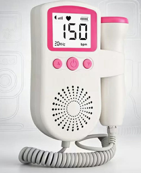 Doppler ultrasound，Prenatal monitoring Doppler ultrasound, pink fetal heart monitor
