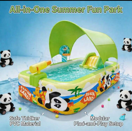 Inflatable Swimming Pool, Children And Adult Paddling Pool, Large Family Pool Suitable For Kids And Adults, Applicable For Outdoor, Garden, Backyard And Summer Water Activities Swimming Pool Party
