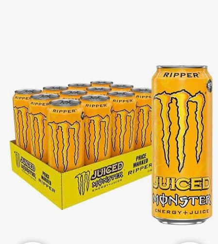 12 Pack of Energy Drink, 500ml,  Carbonated energy