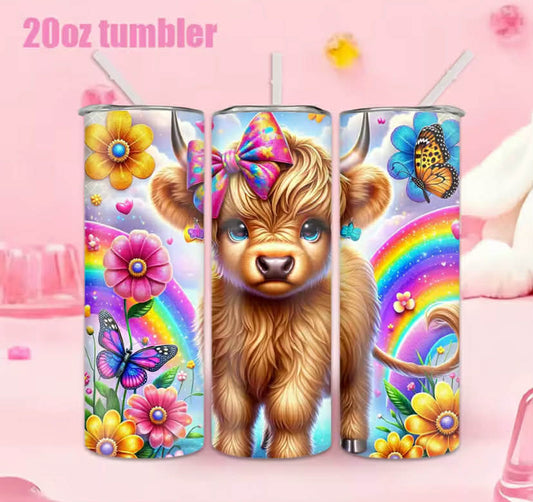 1 pc Stainless Steel Water Bottle/Cup with Straw