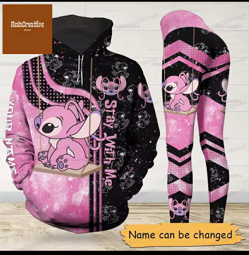Cute Stitch hoodie and leggings