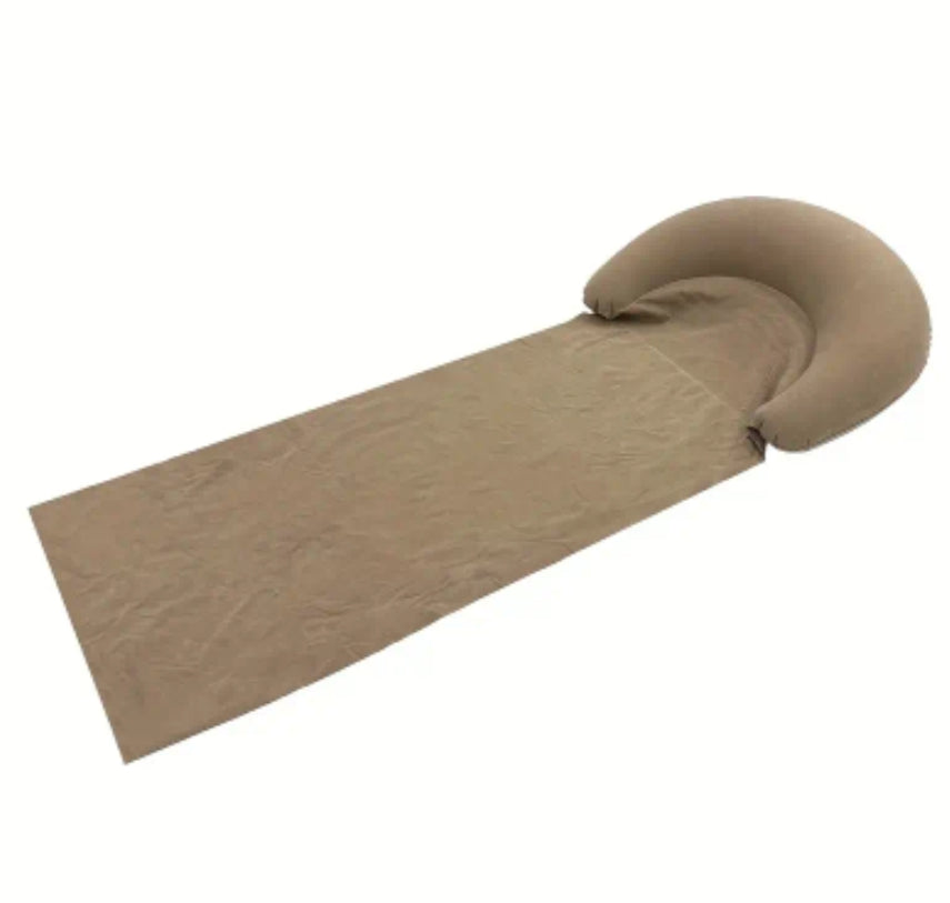 1 pc Beach Mat with Inflatable Headrest,