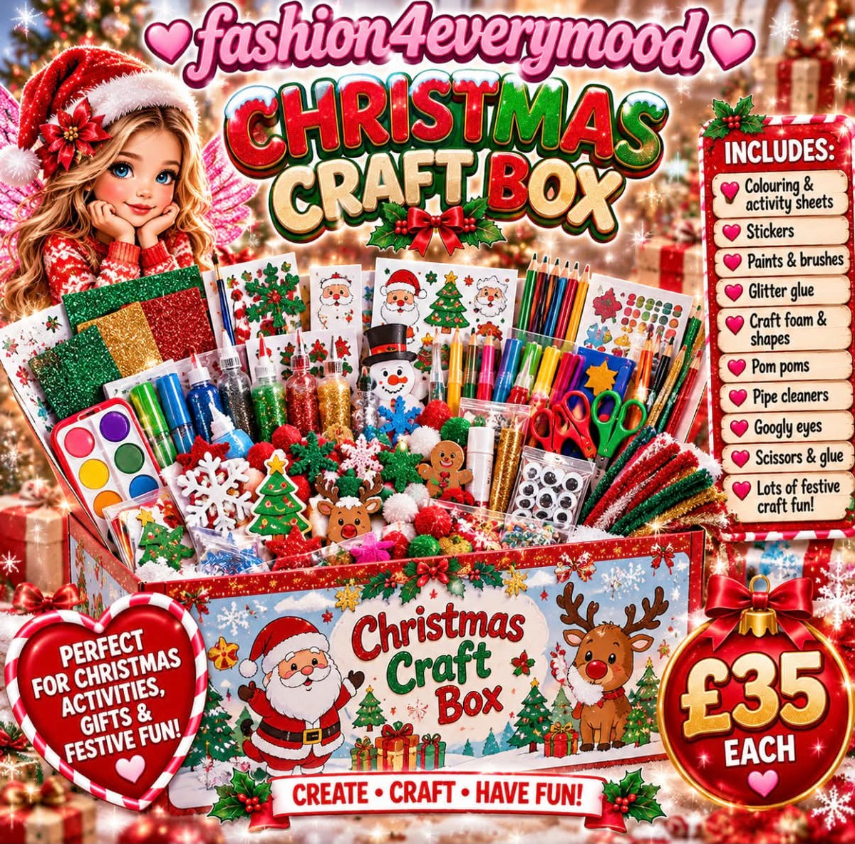 🎄🎨 NEW! CHRISTMAS CRAFT BOX! 🎨🎄