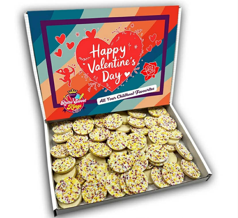 Mega Snowies Happy Valentines Day Chocolate Gift Box Sweets Romantic Present