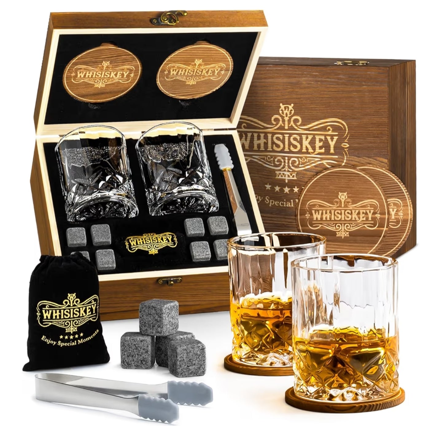 Whiskey Glass Set - Whiskey Gift Sets for Men