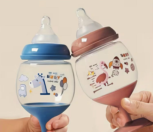 1 pc 180Ml Training Cup, Ideal for Juice And Milk, Featuring a Nipple Design. Perfect for Parties, Holidays, And Birthdays, This Drink Cup Doubles As a Milk Bottle with a Lid, Soft Spout, And Handle for Easy Gripping