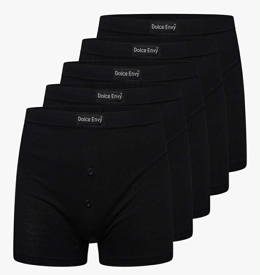 Pack of 5 Men's Boxer Shorts Everyday Comfort Cotton Rich Trunks Underwear Stretch Moisture-wicking and Breathable