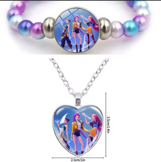 Kpop Rumi Mira Zoey Necklace Bracele Accessories