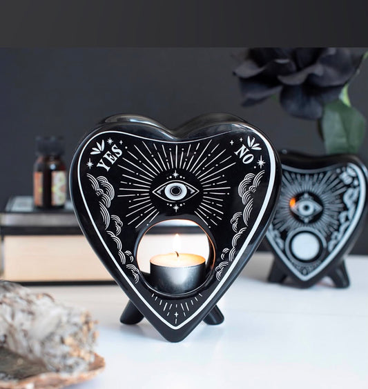 BLACK PLANCHETTE OIL BURNER AND WAX WARMER