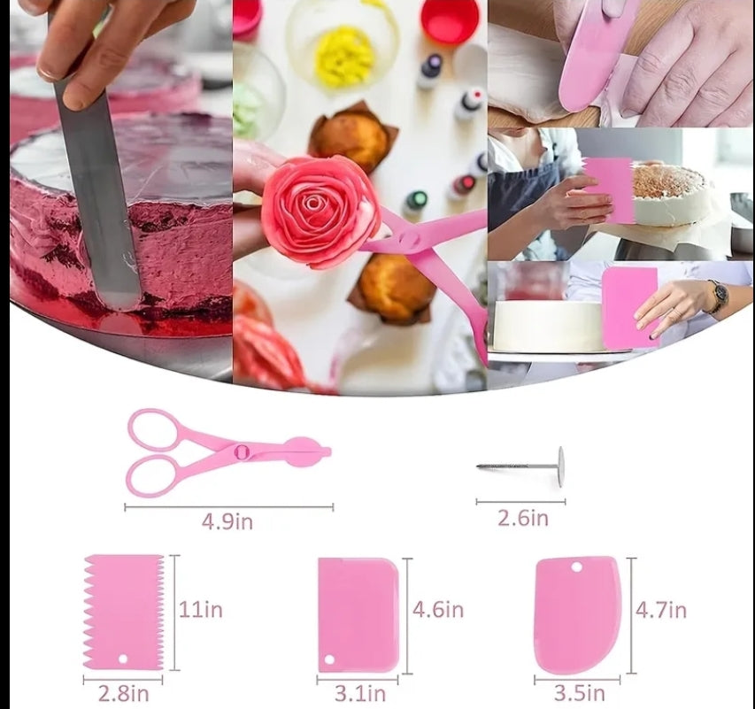359pcs Set, Cake Decoration Set, Baking Supplies with 66 Pipe Tips, Beginner Ice Pack And Tip Set, Professional Baking Tools, Cupcake Decoration Set