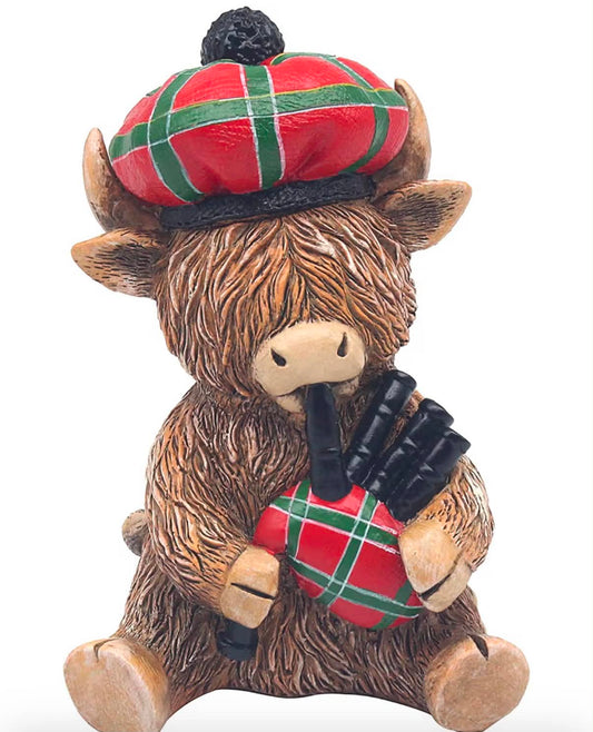 Highland Cow Piper Ornament