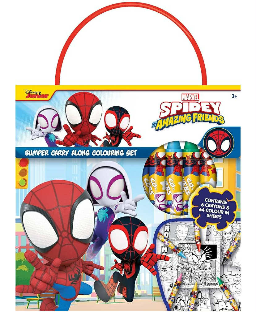Design Group Creative Kids Craft Set Spidey & Friends Bumper Carry Along