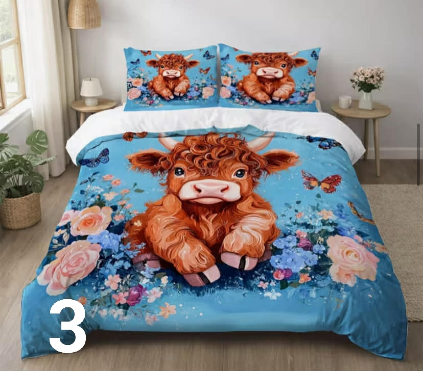 Highland Cow Farm Animal Cute theme