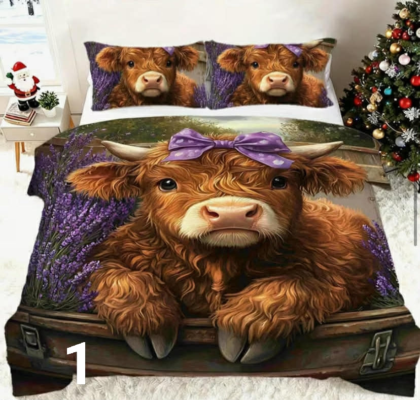 Highland Cow Farm Animal Cute theme