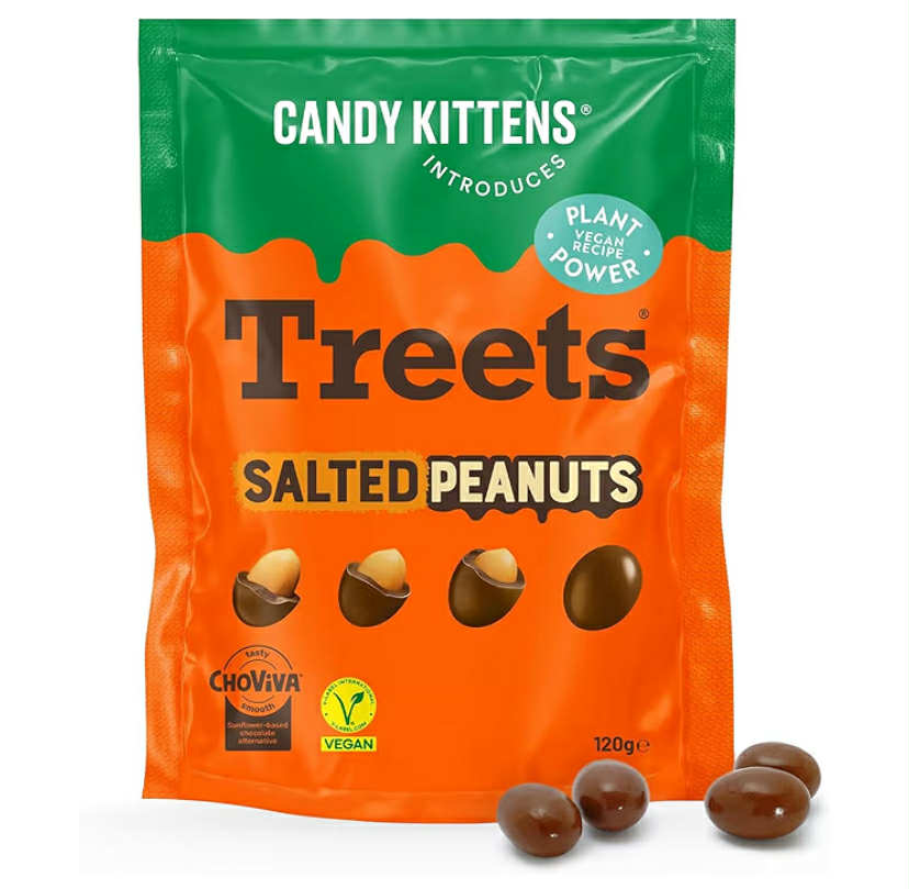 Candy Kittens Crunchy Treets Vegan Chocolate, Crispy (120g, Pack of 1)