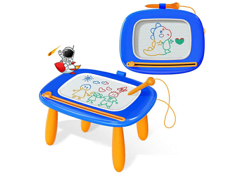 Kikidex Magnetic Drawing Board, Toddler Girl Toys for 1-2 Year Old, Doodle Board Pad Learning and Educational Toys for 1 2 3 Year Old Baby Kids