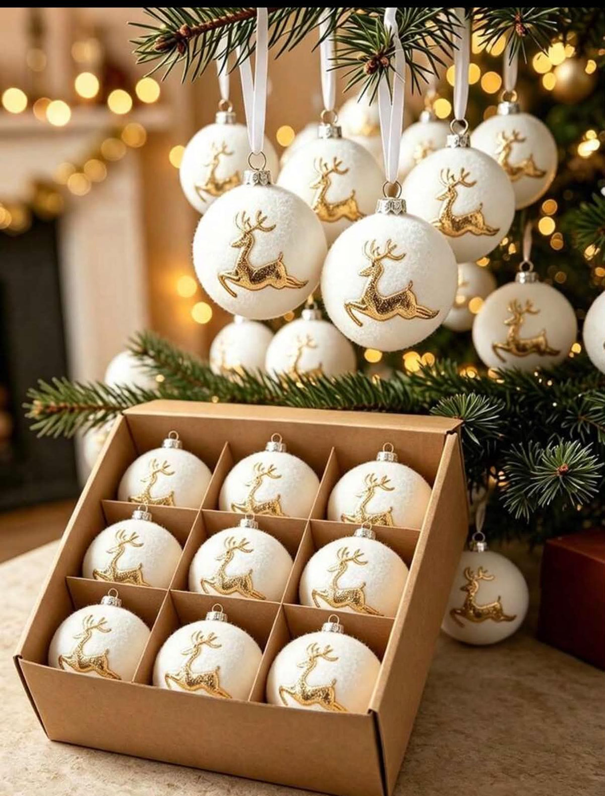 Star, deer or snowmen bobbles