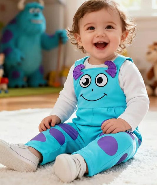 This Summer Romper for Infants Features a Blue Color Scheme, Offering a Delicate And Textured Feel. It'S Easy to Put on And Take Off,