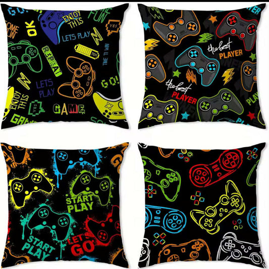 X4 Colorful Game Controllers pillow case