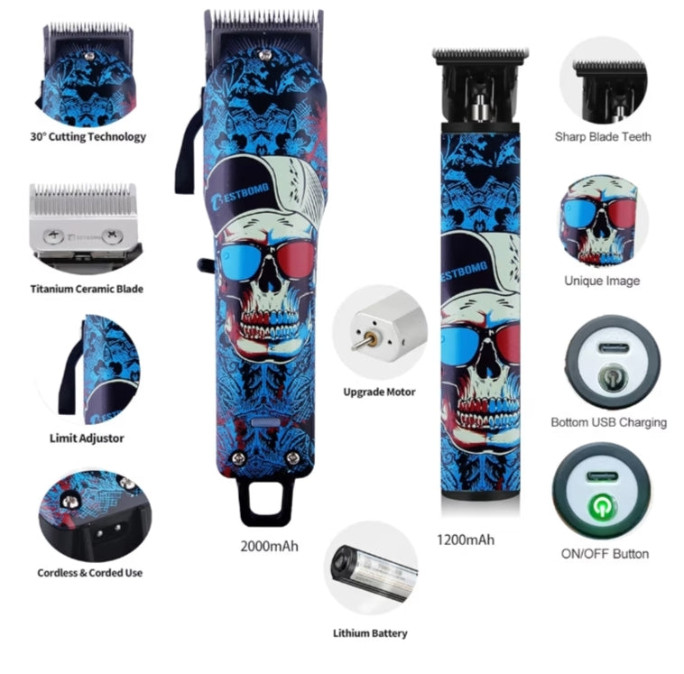 Hair Clippers Haircut Machine Beard Trimmer Professional,