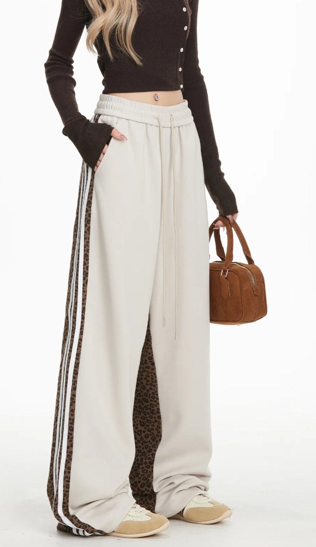 Tiger print trackies