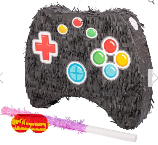 Game Controller Pinata Set with Stick Blindfold