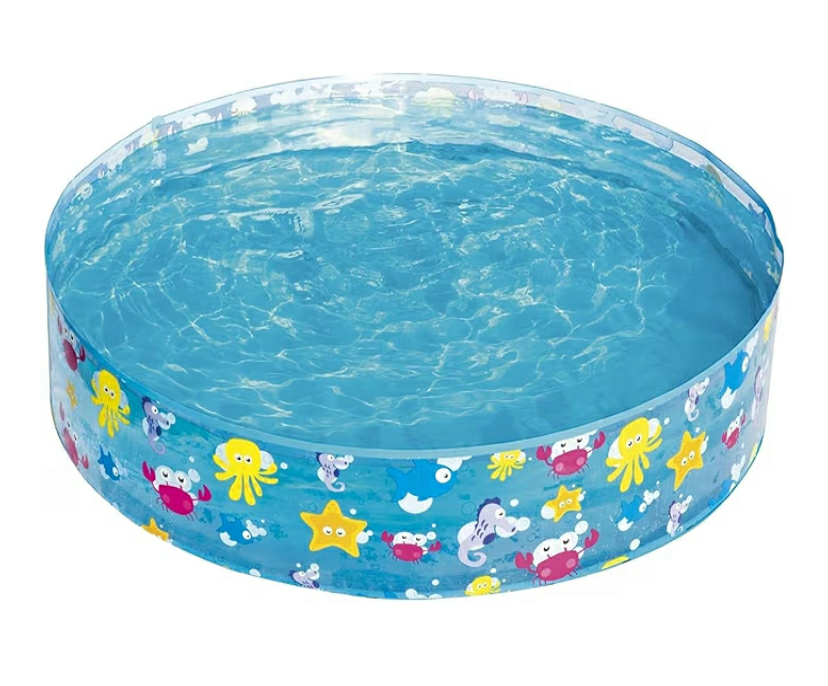 Bestway Sea Creature Paddling Pool Kiddie Swimming Pool, Inflatable Above Ground Pool, Outdoor Garden Pool, Blue, 48 x 10 Inch