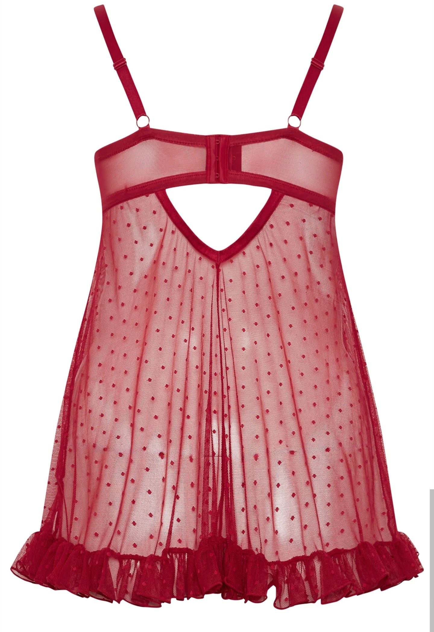 Red Novelty Santa Underwired Babydoll