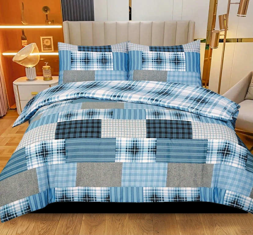 100% Rich Cotton Duvet Quilt Cover Bedding Set