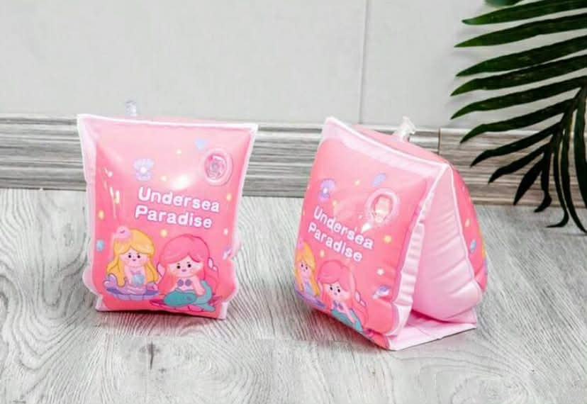 1 Pair Cute Cartoon Children's Arm Bands, Arm Sleeves, Thick Buoyancy Arm Rings, Swimming Equipment
