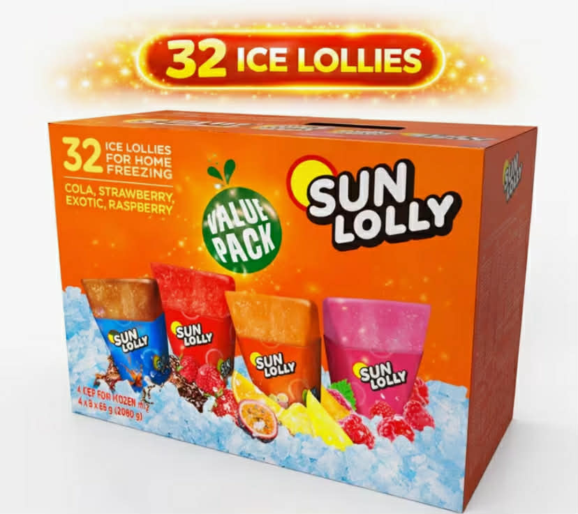 Sun Lolly Variety Pack, 32 x 60ml