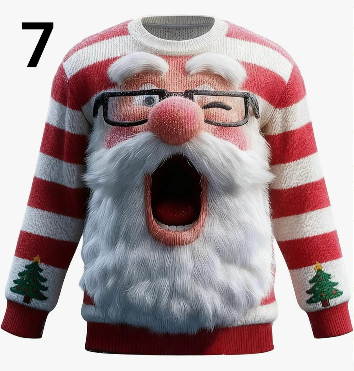 Christmas Jumper Unisex.  Sweatshirt Funny Santa Sweater Long Sleeve Novelty Tops Crew Neck Regular Fit