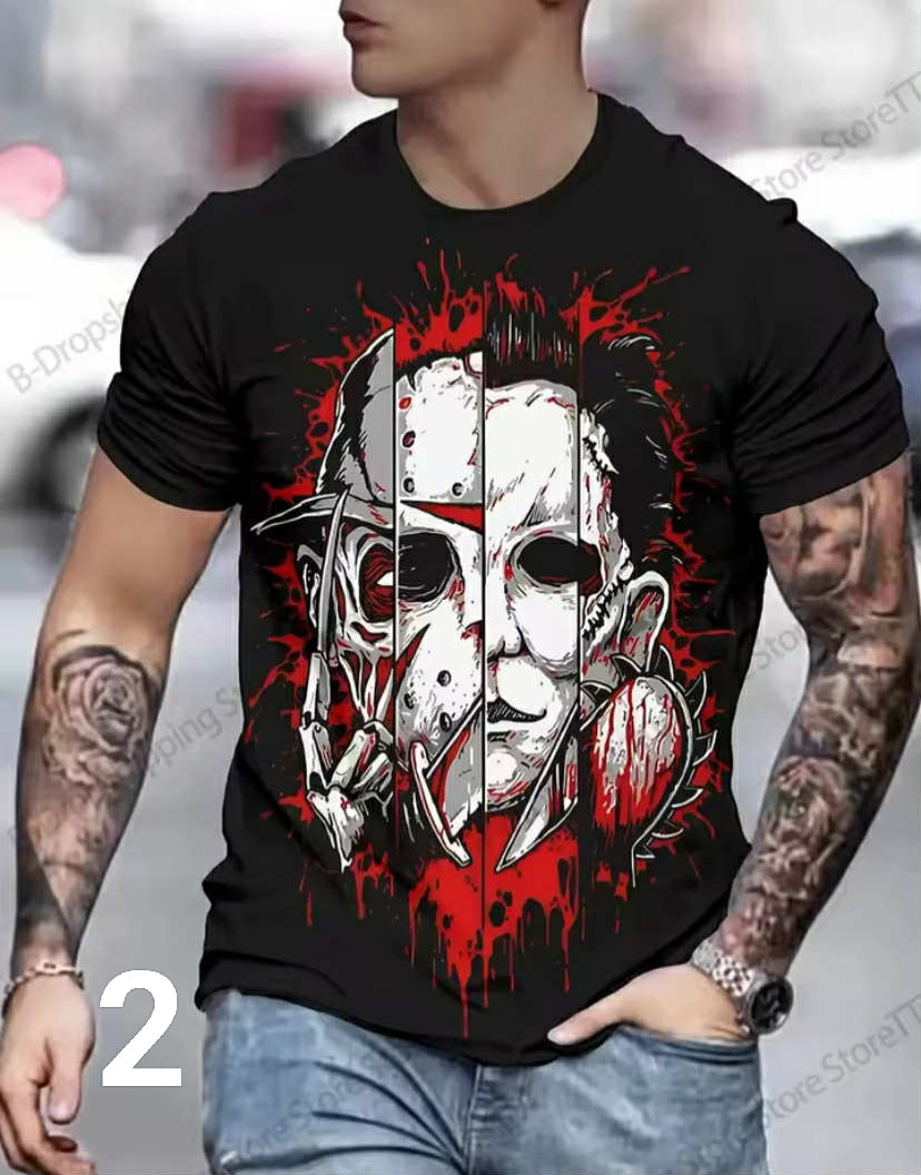 Halloween Michael Myers 3D Print T-shirt