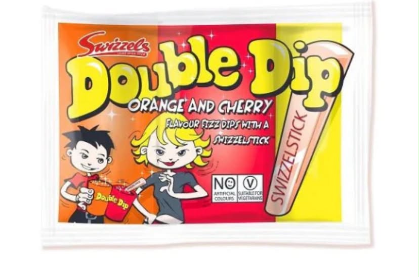 Swizzels Matlow Double Dip x 5

Double dip are a novelty sweet by Swizzels Matlow that comes with two flavours of sherbet as well as a lollipop to dip and eat! These come in colourful packets.