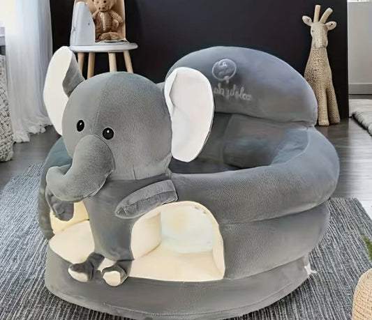 Baby Learning to Sit with Cushion in Various Animal Designs And Colors, a Toddler Armchair That Prevents Tipping And Falls, a Plush Soft Sofa Back Chair for Infants, Including Filling