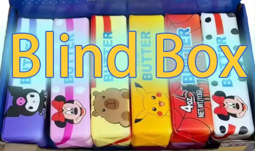 Blind Box 12PCS Butter Stick Squishy Toy Slow Rising Toy Butter Bar Brick Squishy Fidget Toy
