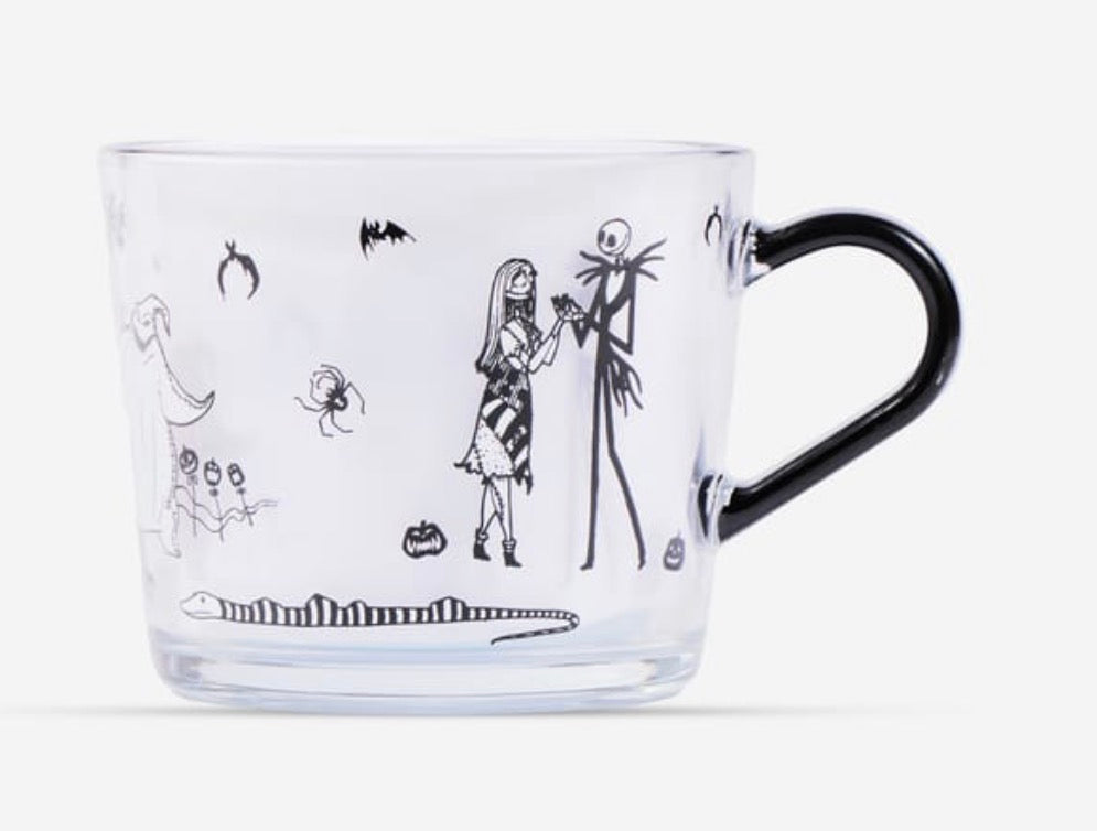 Disney Nightmare Before Christmas Glass Mug