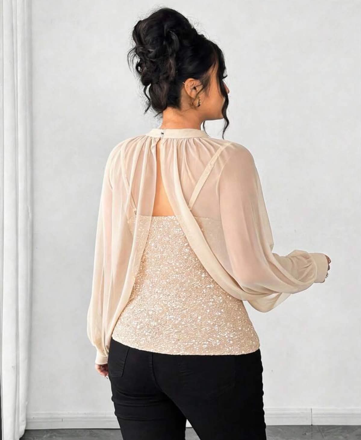 Chic Sparkle Blouse Top