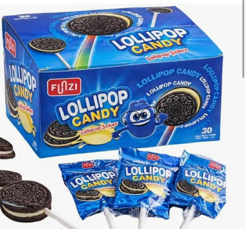 Funzi Lollipop Candy - Pack of 30 x 10g - Fun Sweet Treat for Kids & Parties
