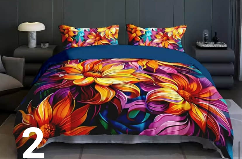 Floral And Leafy Design Pattern Brushed