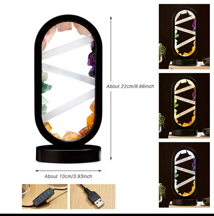 Led Natural Crystal Lamp