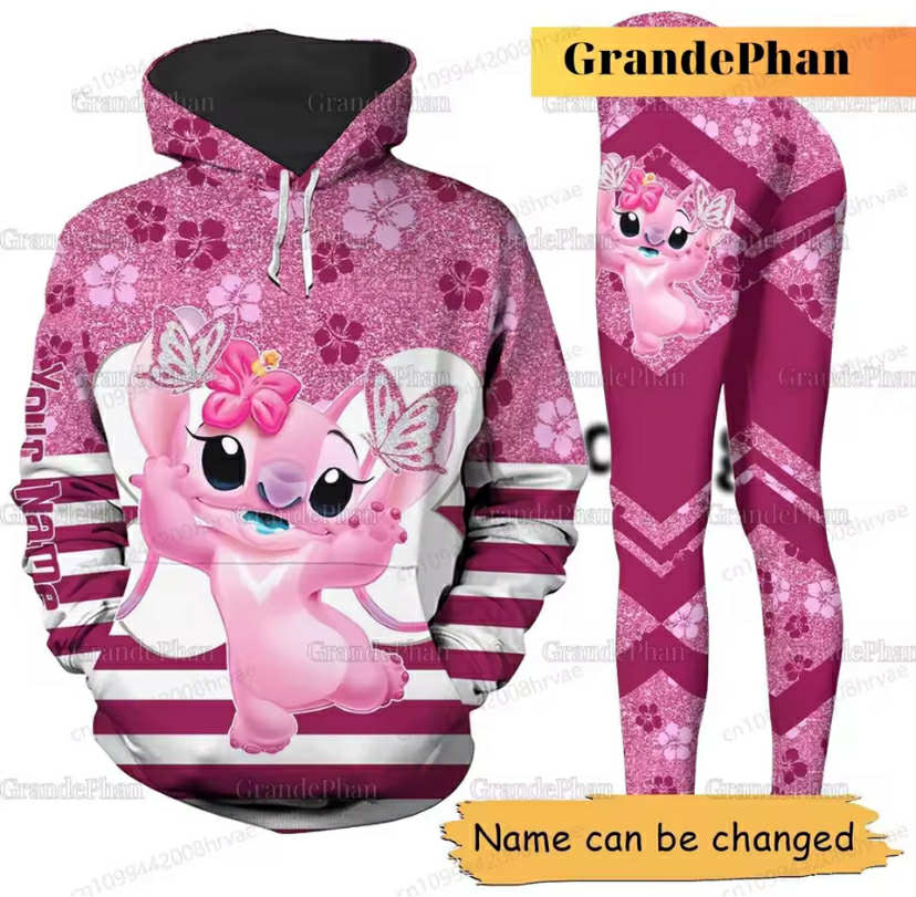Cute Stitch hoodie and leggings